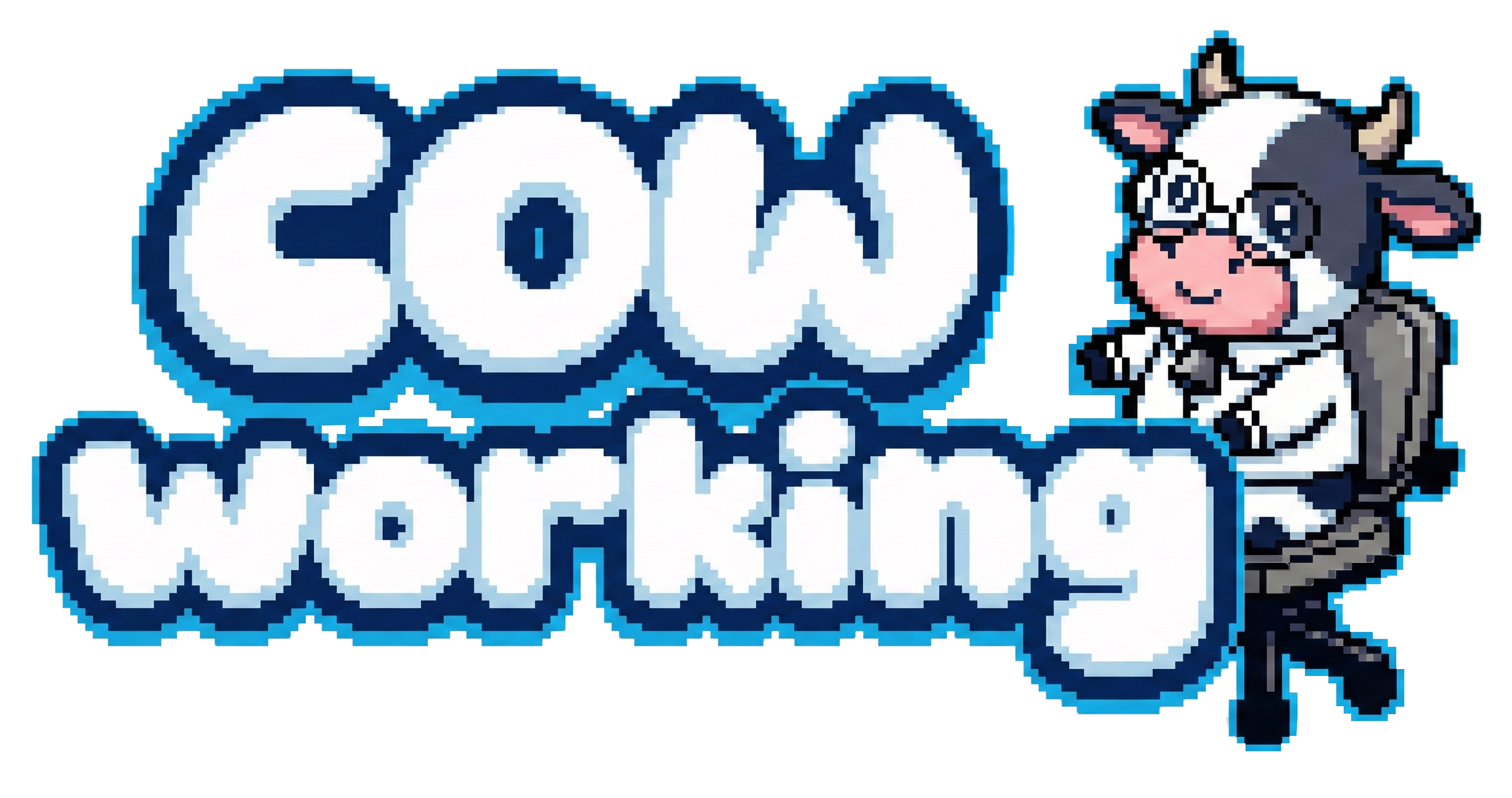 Cow Working Logo